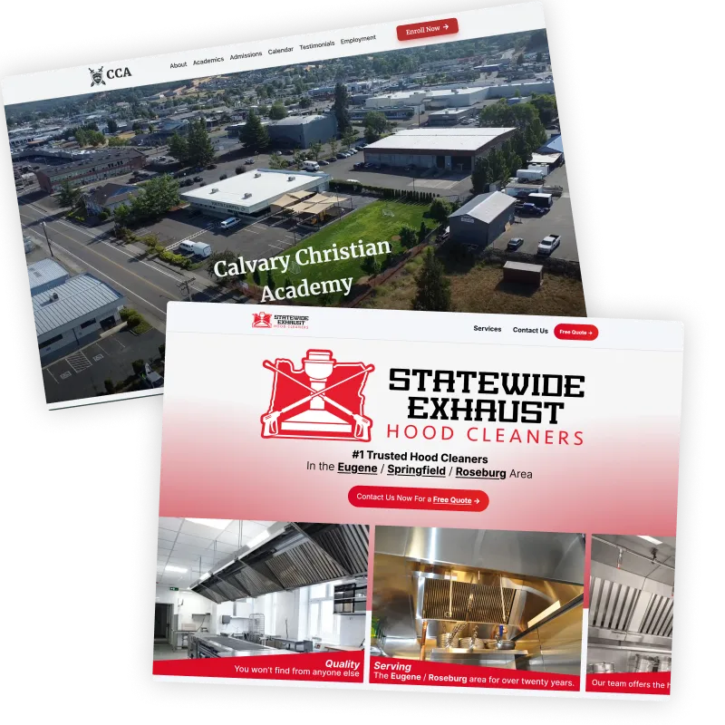 Example of custom websites.